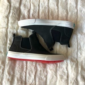 Never worn Black street shoe/faux chelsey boot blowfish shoes